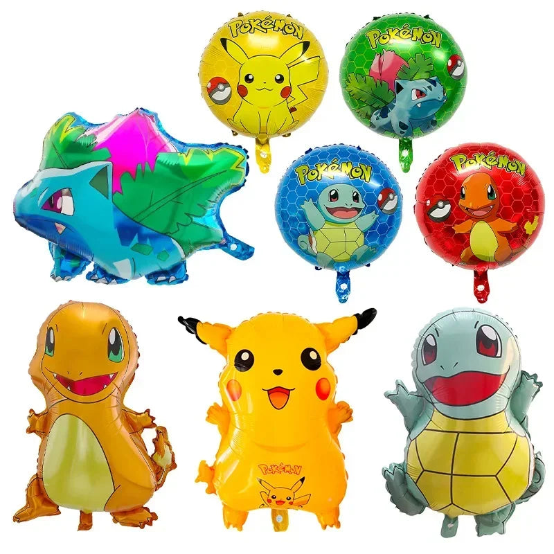 Palloncini in Alluminio di Pikachu e Charmander – Decorazioni per Feste per Fan di Pokémon