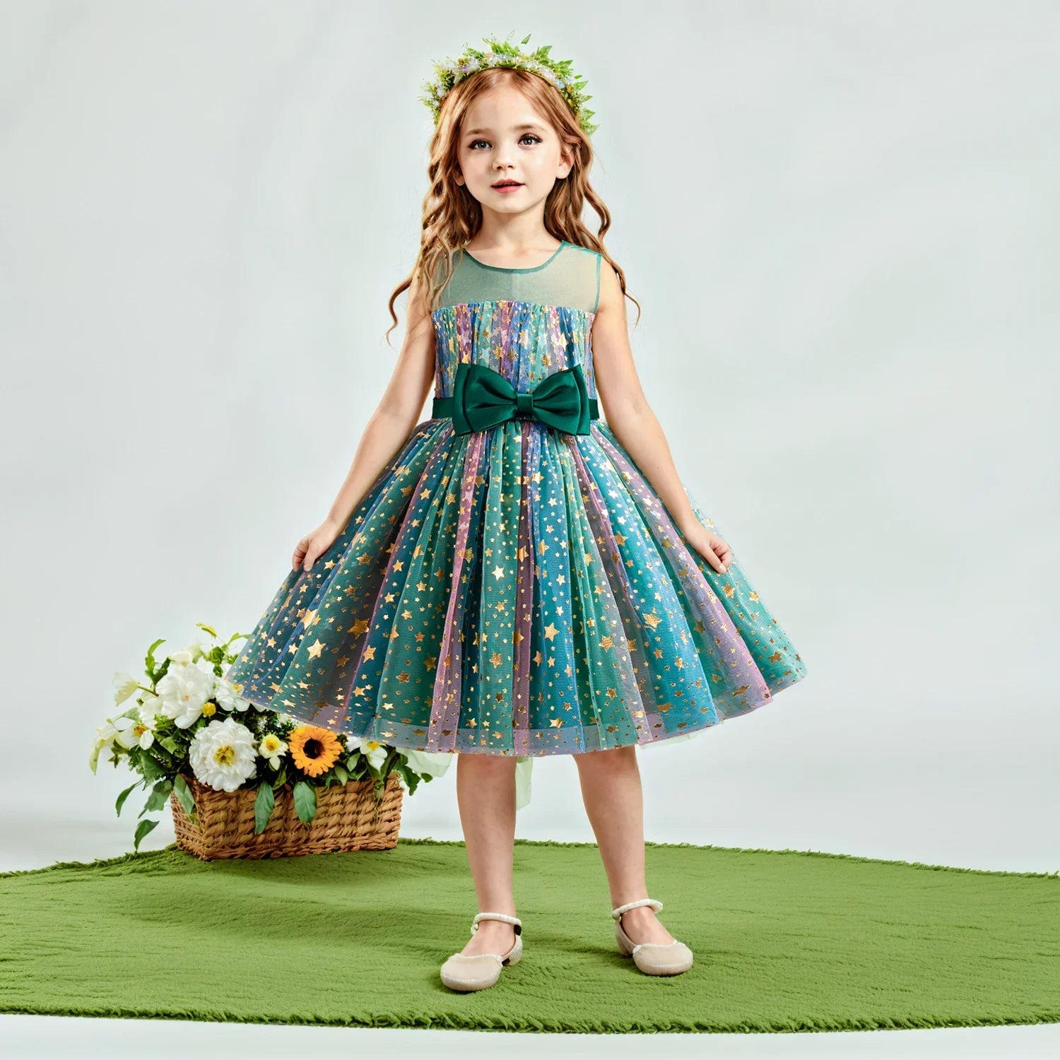 Lieveke Magische Tutu Dress - Abito Incantato Colorato per Feste