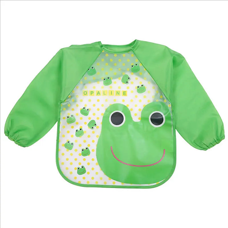 Mila Grembiule Protettivo per Bambini - Maniche Lunghe Impermeabili per Mangiare e Dipingere