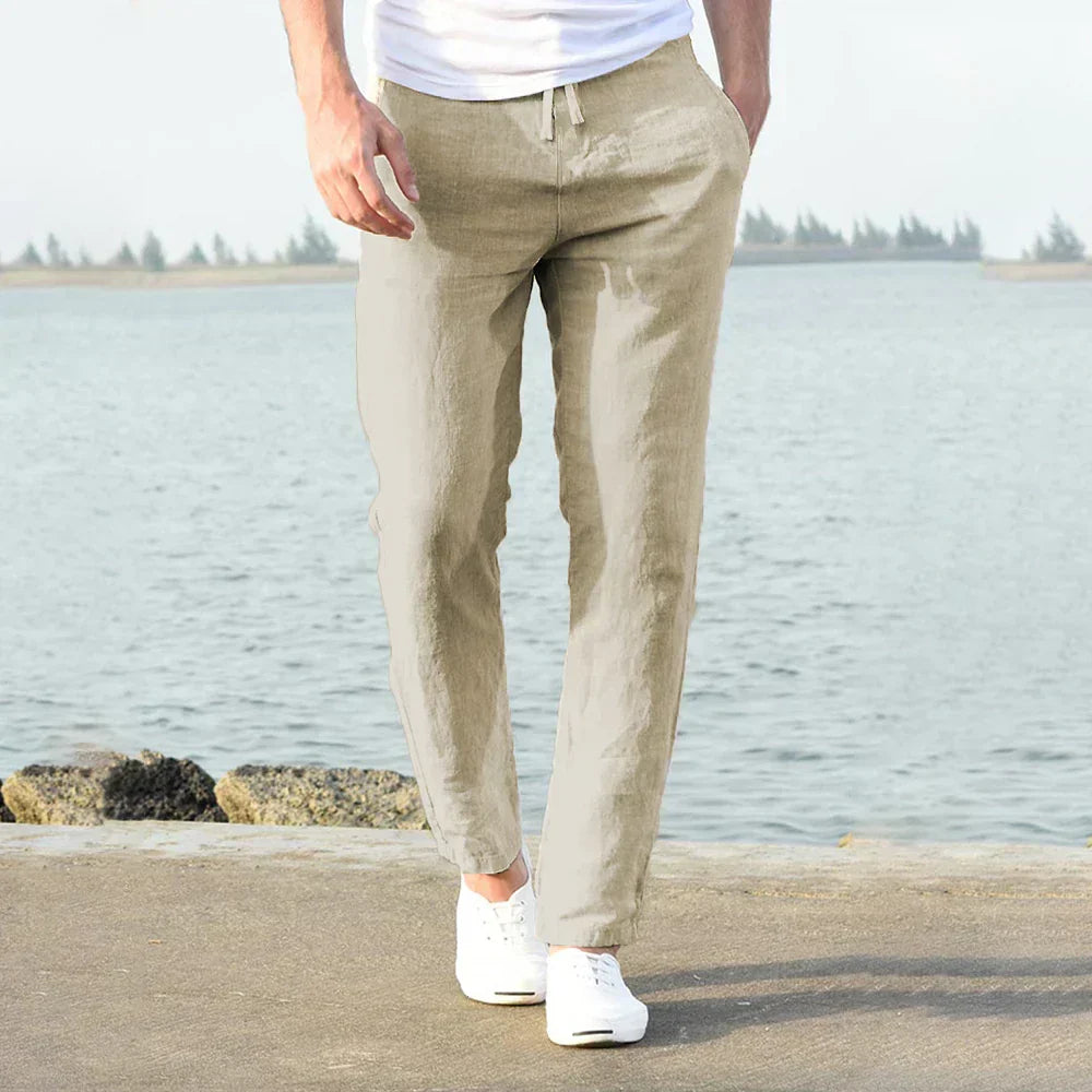 Pantaloni in Lino Estivi per Uomo – Eleganti e Traspiranti