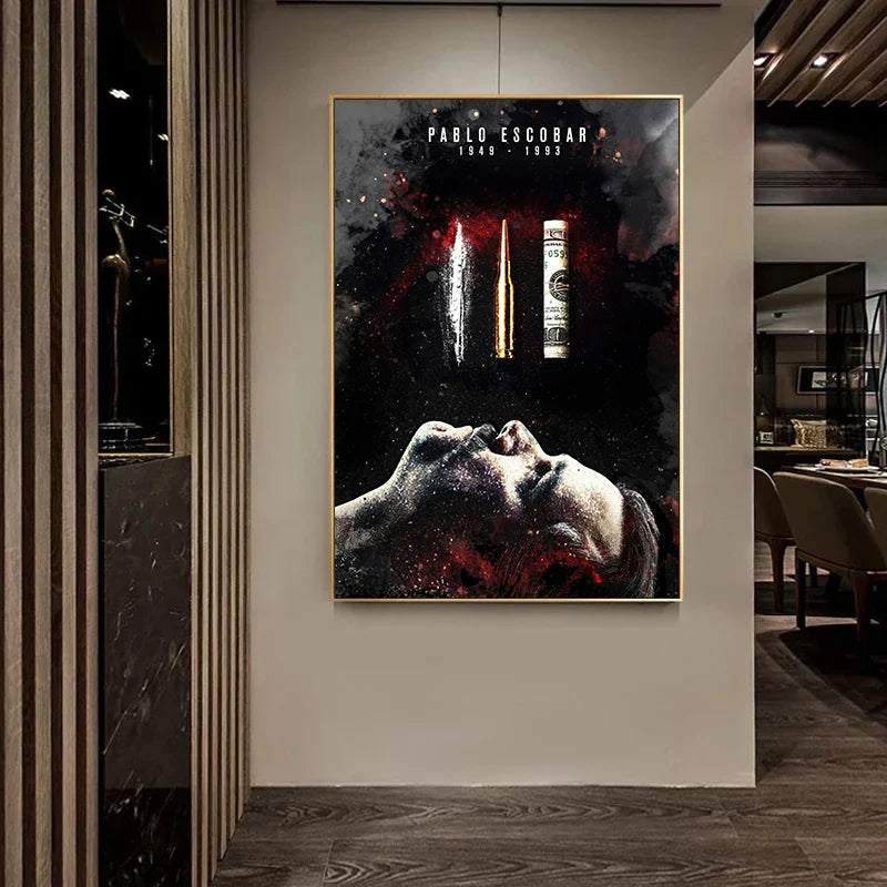 Pablo Escobar Dipinto - Arte Iconica per Casa