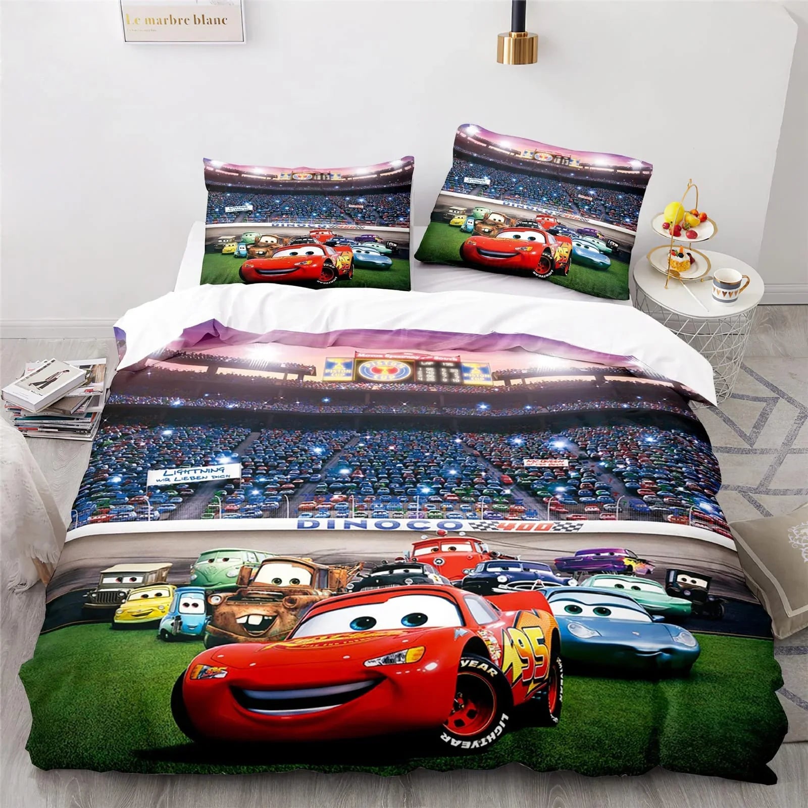 Set di Biancheria da Letto Cars Lightning McQueen – Set Divertente e Confortevole per Bambini