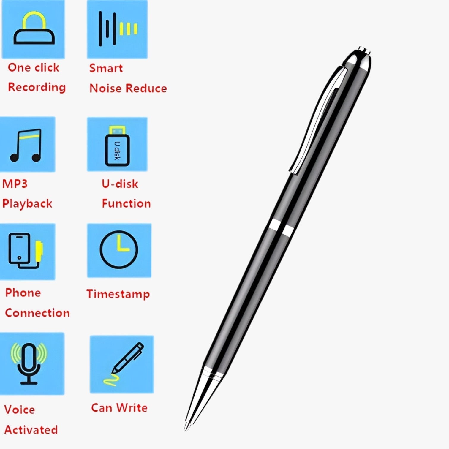 SonicNote Registratore Digitale – Compatto e Potente per Registrazioni Professionali