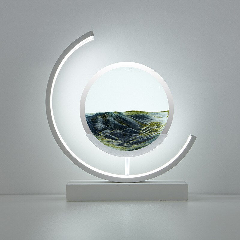 SandLight 3D Lampada da Tavolo con Sabbia – Design Rilassante con Sabbia in Movimento