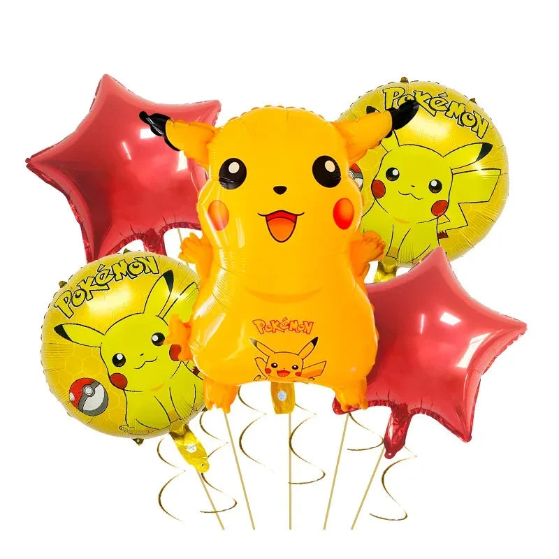 Palloncini in Alluminio di Pikachu e Charmander – Decorazioni per Feste per Fan di Pokémon