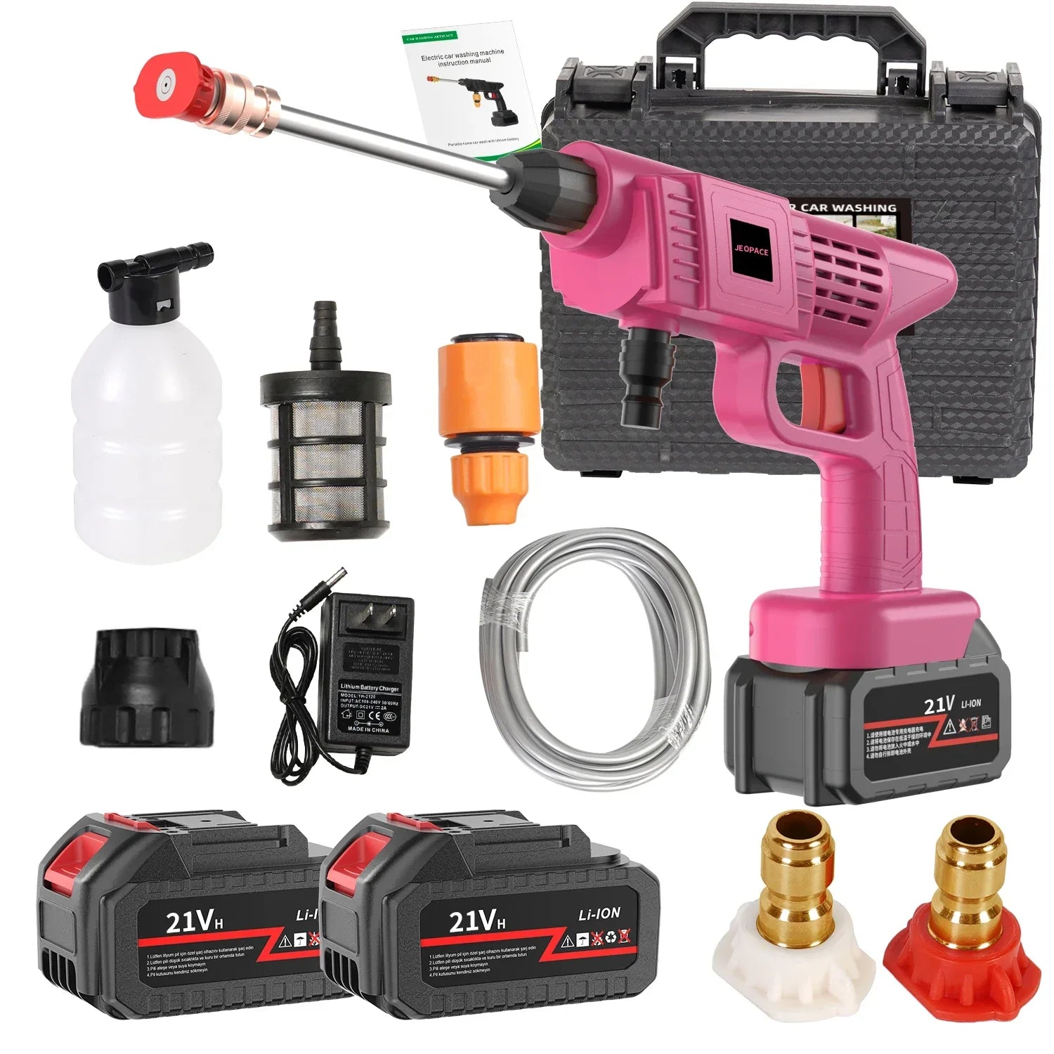 PowerWash Pistola per Lavaggio Auto Senza Fili – Potente e Maneggevole