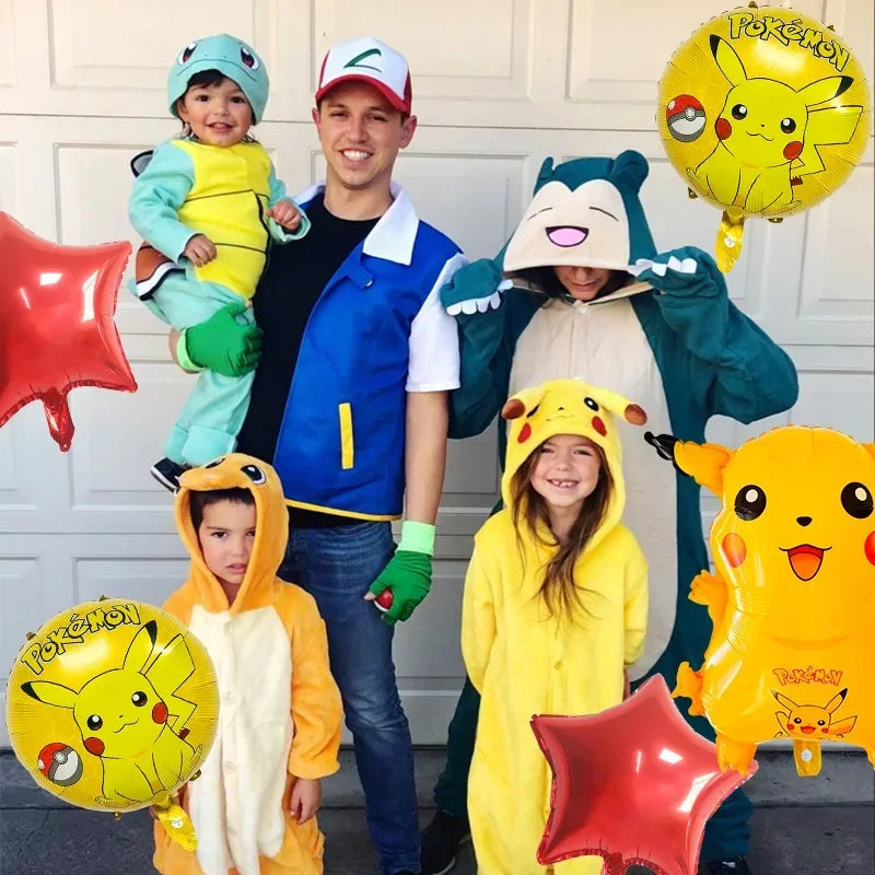 Palloncini in Alluminio di Pikachu e Charmander – Decorazioni per Feste per Fan di Pokémon