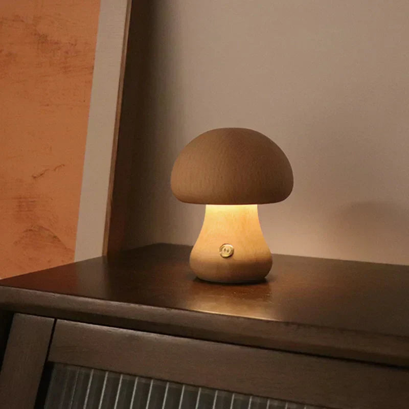Lampada da Tavolo a Fungo – Illuminazione LED Calda con Controllo Touch