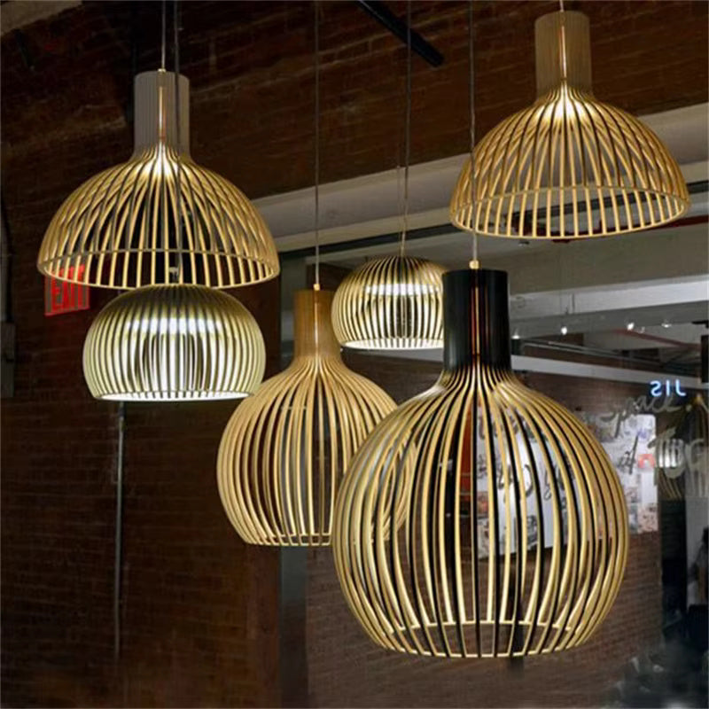 Natura Orb Lampada a Sospensione – Design in Legno Organico per Interni Accoglienti