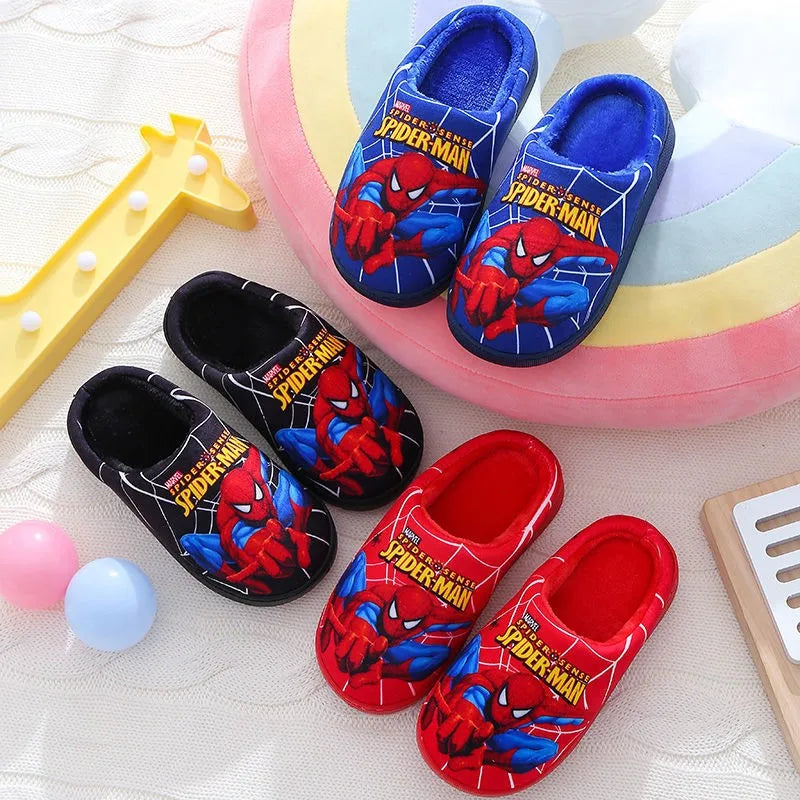 Pantofole Spider-Man per Bambini – Pantofole Morbide in Cotone per Interni in Autunno e Inverno