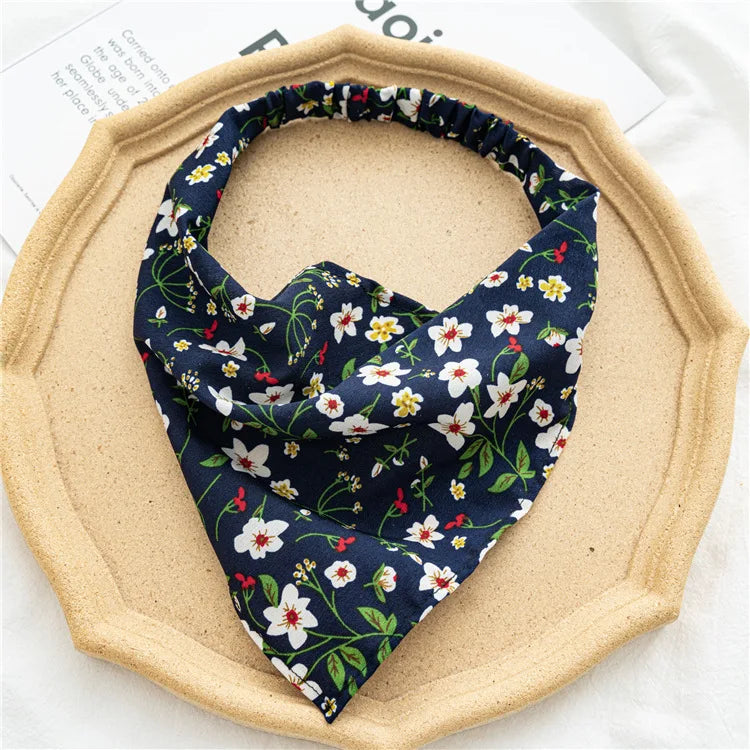 Bandana Vintage Floreale Estiva 2022 – Accessori per Capelli Eleganti per Donne e Ragazze