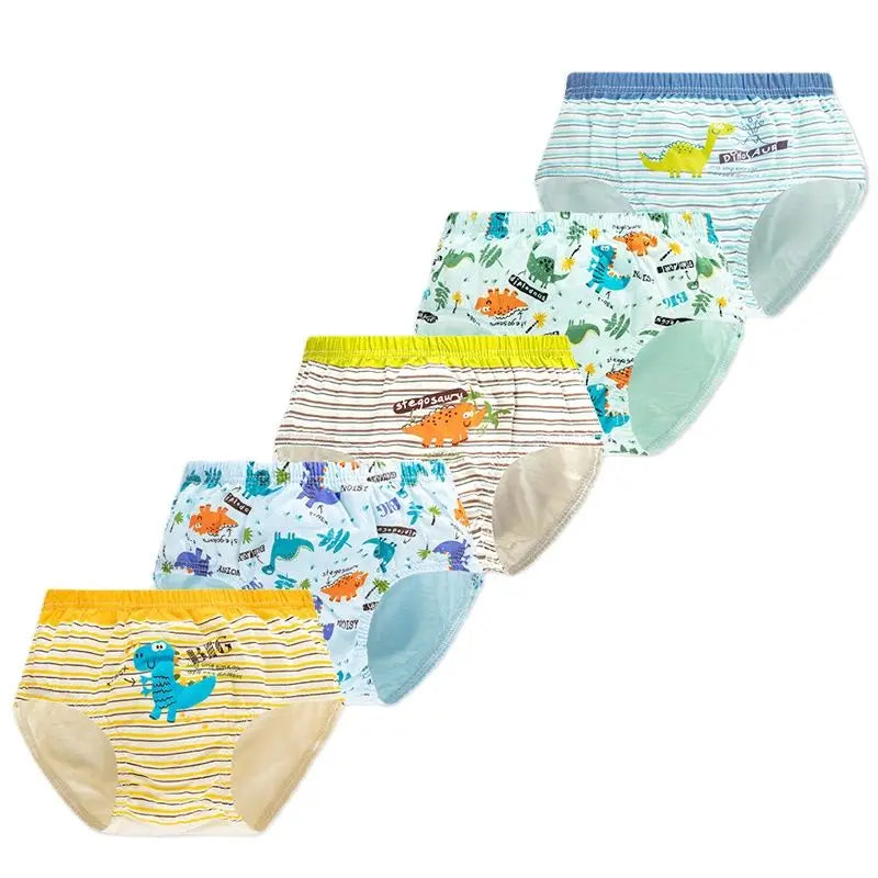 Set di Biancheria Intima per Ragazzi 5 Pezzi – Cotone Morbido e Traspirante con Stampe di Supereroi