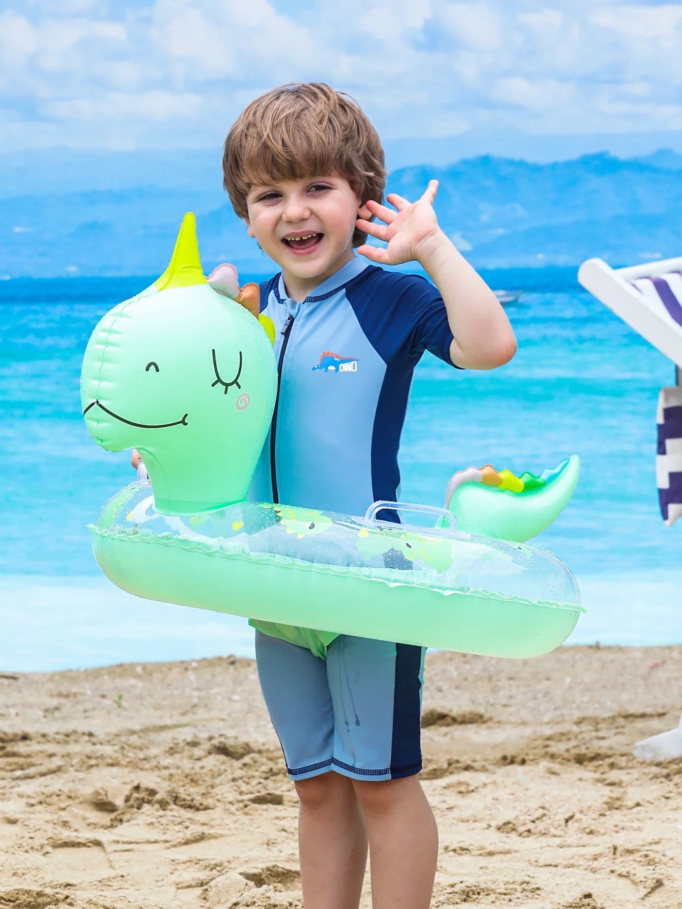 Anello Gonfiabile per Bambini a Forma di Dinosauro – Gioco Estivo e Attività in Piscina