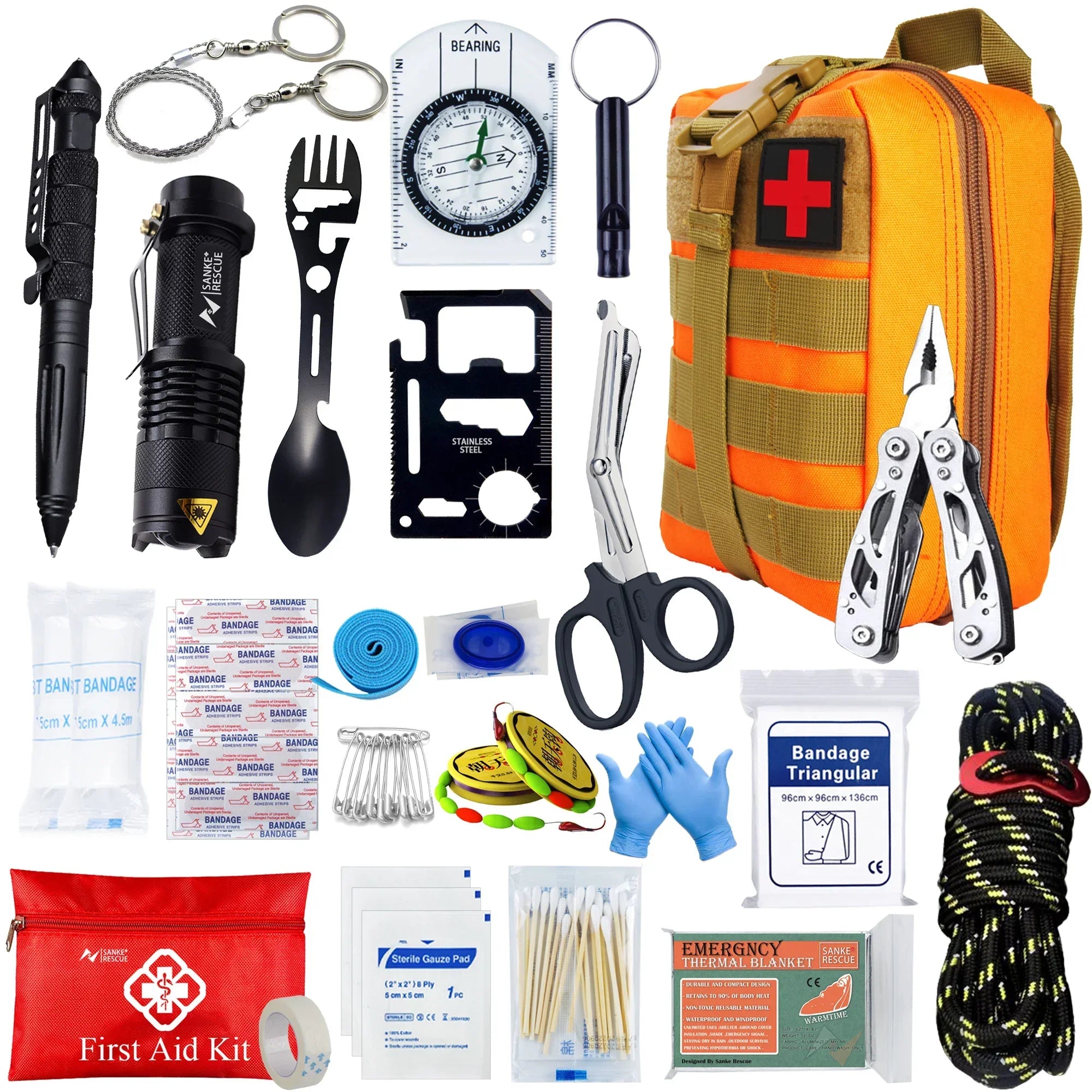 Kit di Pronto Soccorso Tattico – Compatto e Completo per Caravans, Campeggio e Situazioni di Sopravvivenza