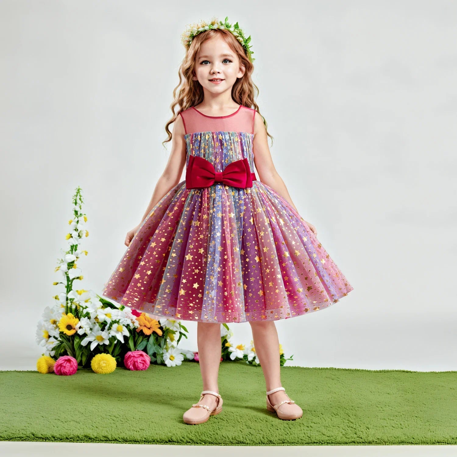 Lieveke Magische Tutu Dress - Abito Incantato Colorato per Feste