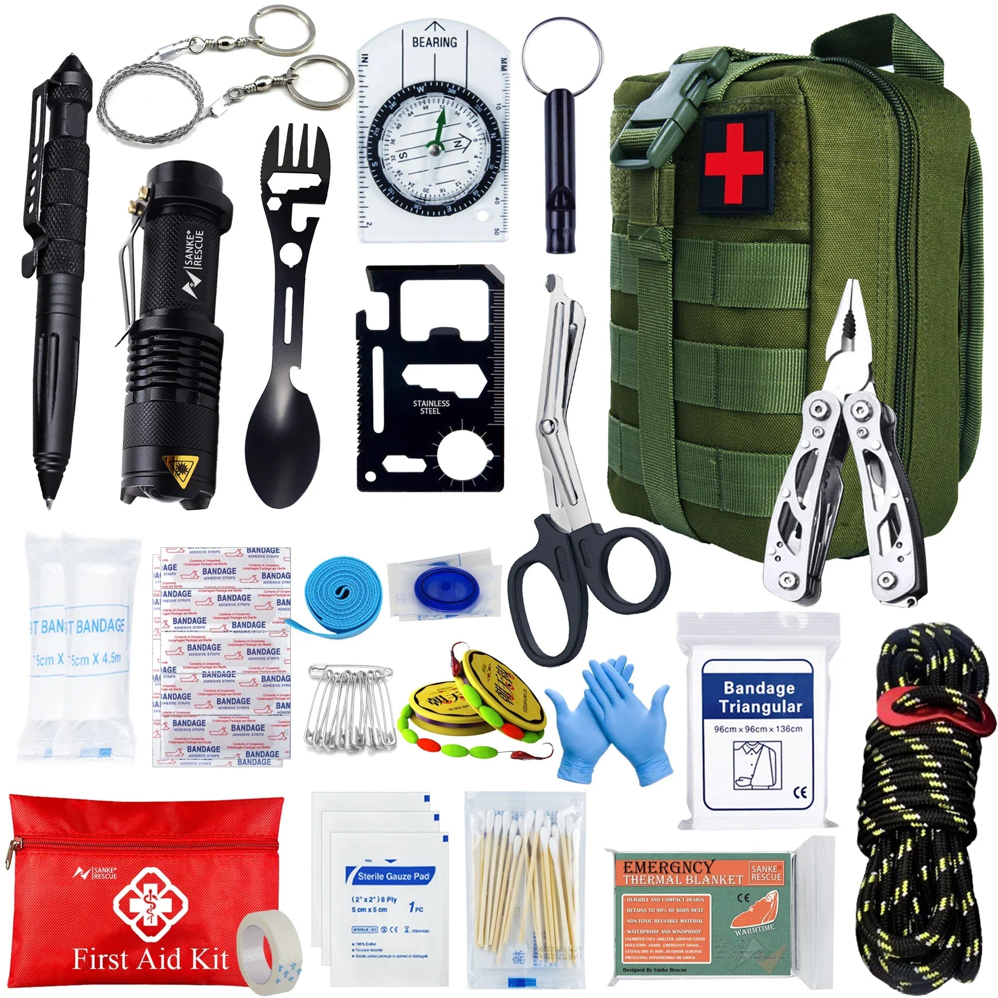 Kit di Pronto Soccorso Tattico – Compatto e Completo per Caravans, Campeggio e Situazioni di Sopravvivenza
