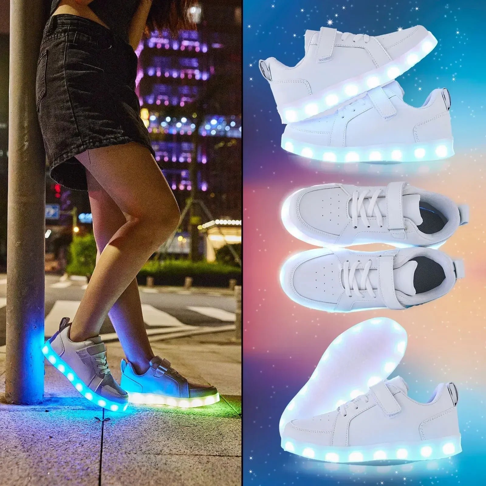 Scarpe Stralucenti - Scarpe LED per Bambini che Brillano