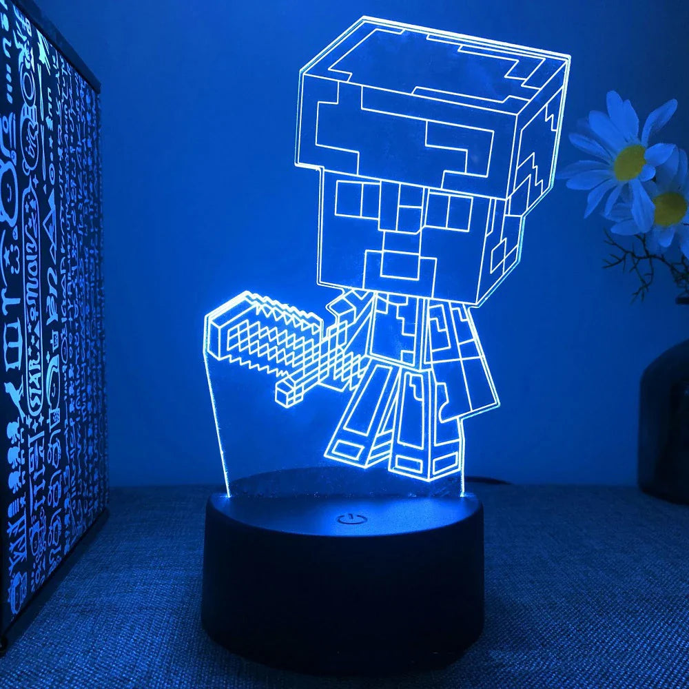 Lampada LED con Personaggi di Gioco - Illuminazione Giocosa per Gamer