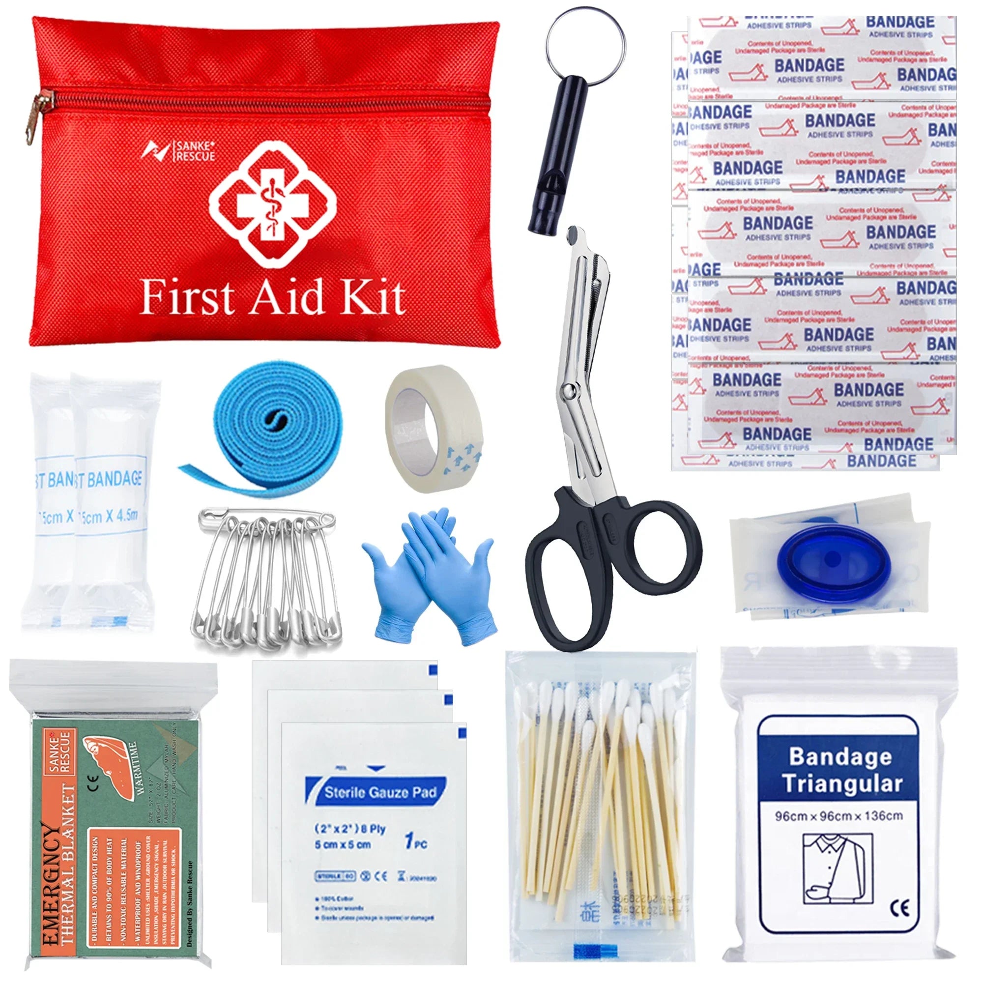 Kit di Pronto Soccorso Tattico – Compatto e Completo per Caravans, Campeggio e Situazioni di Sopravvivenza