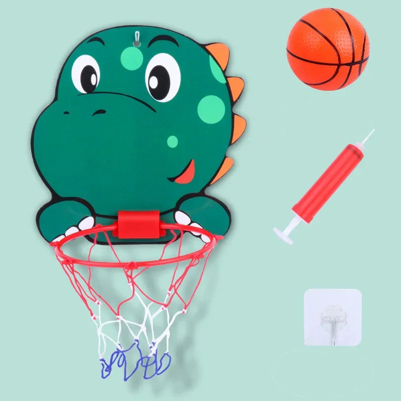 Set di Basket per Giocattoli Dinosaurusi – Giocattolo Divertente e Attivo per Bambini da 1 a 4 Anni