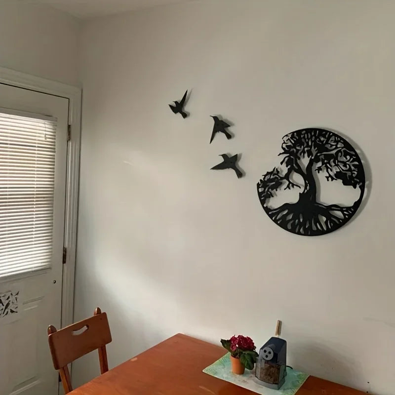 Decorazione da Parete Albero della Vita con Uccelli – Equilibrio Naturale e Libertà