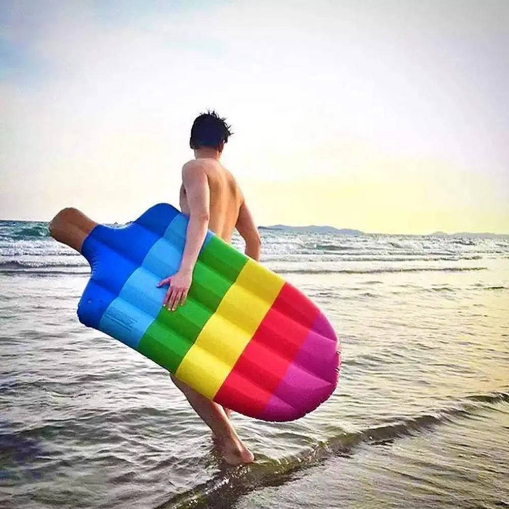 Float da Piscina Gonfiabile a Forma di Gelato – Allegra Lounge Arcobaleno per la Piscina