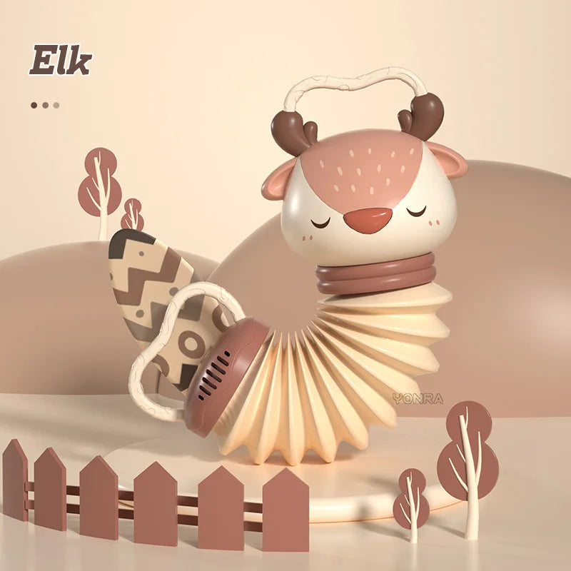 Rattolo a fisarmonica animale – Divertimento sensoriale per neonati