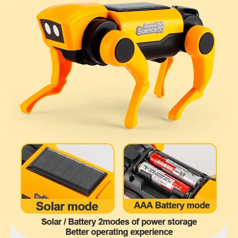 Robot Educativo a Energia Solare – Set di Costruzione 2-in-1 Cane e Gatto