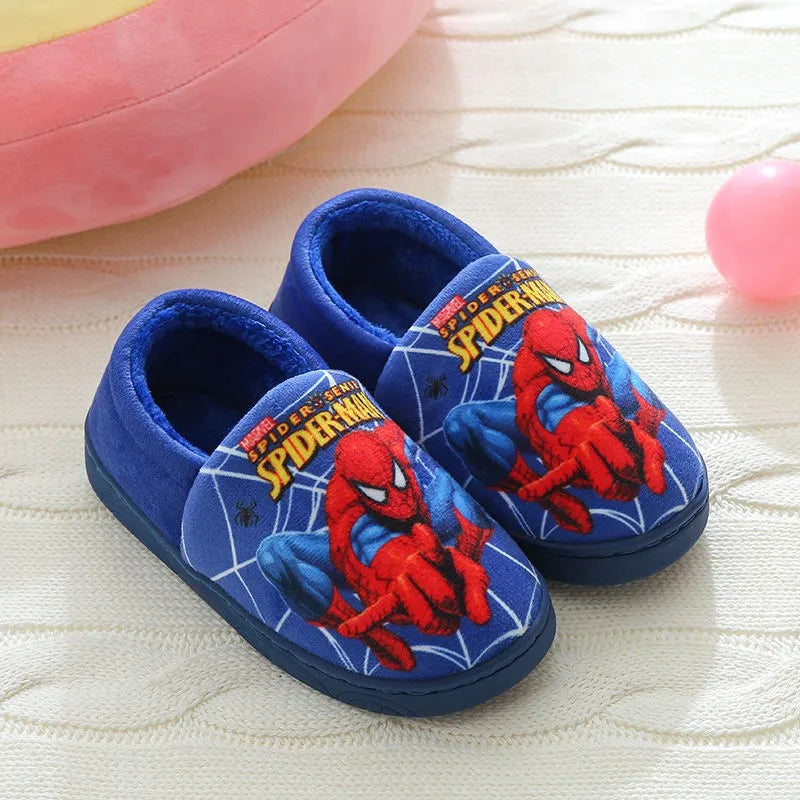 Pantofole Spider-Man per Bambini – Pantofole Morbide in Cotone per Interni in Autunno e Inverno