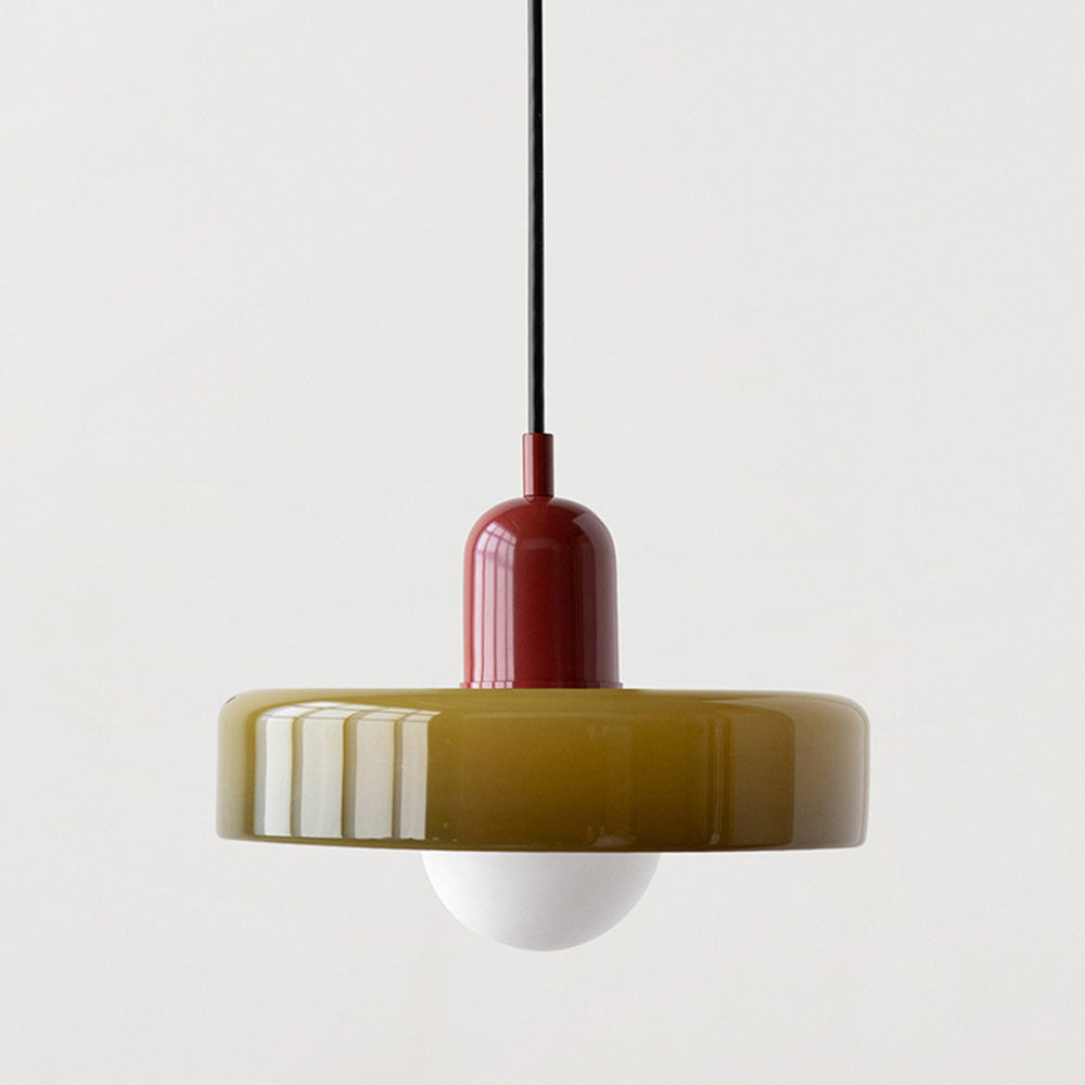ColorLoop Pendant – Lampada a sospensione artistica in stile Bauhaus con luce calda