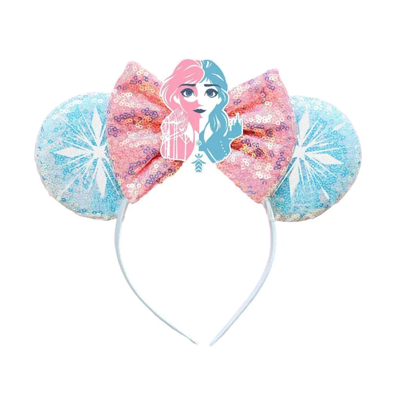 Accessori per capelli Frozen – Cerchietti con orecchie di Topolino di Elsa e Anna per ragazze