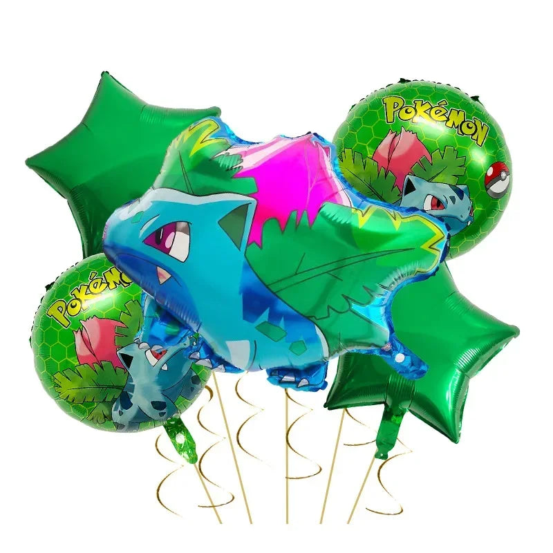 Palloncini in Alluminio di Pikachu e Charmander – Decorazioni per Feste per Fan di Pokémon