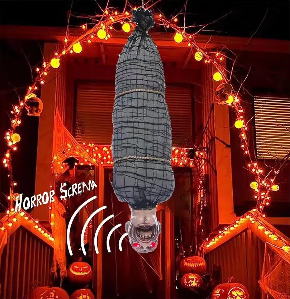 Figura Horror Pendente – Decorazione di Halloween Spaventosa con Luce e Suono