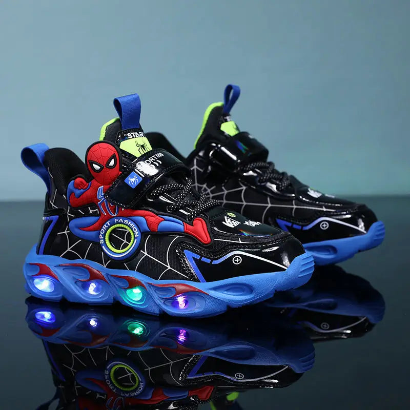 Sneakers Supereroi Luminescenti per Bambini – Eleganti e Funzionali