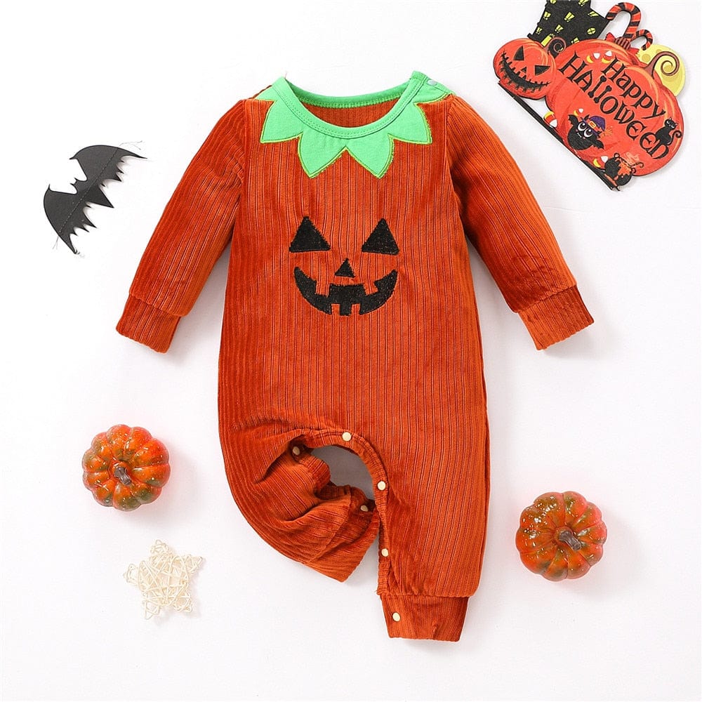 Costume di Halloween a forma di Zucca - Carinissimo Jumpsuit con Cappello e Pantofole
