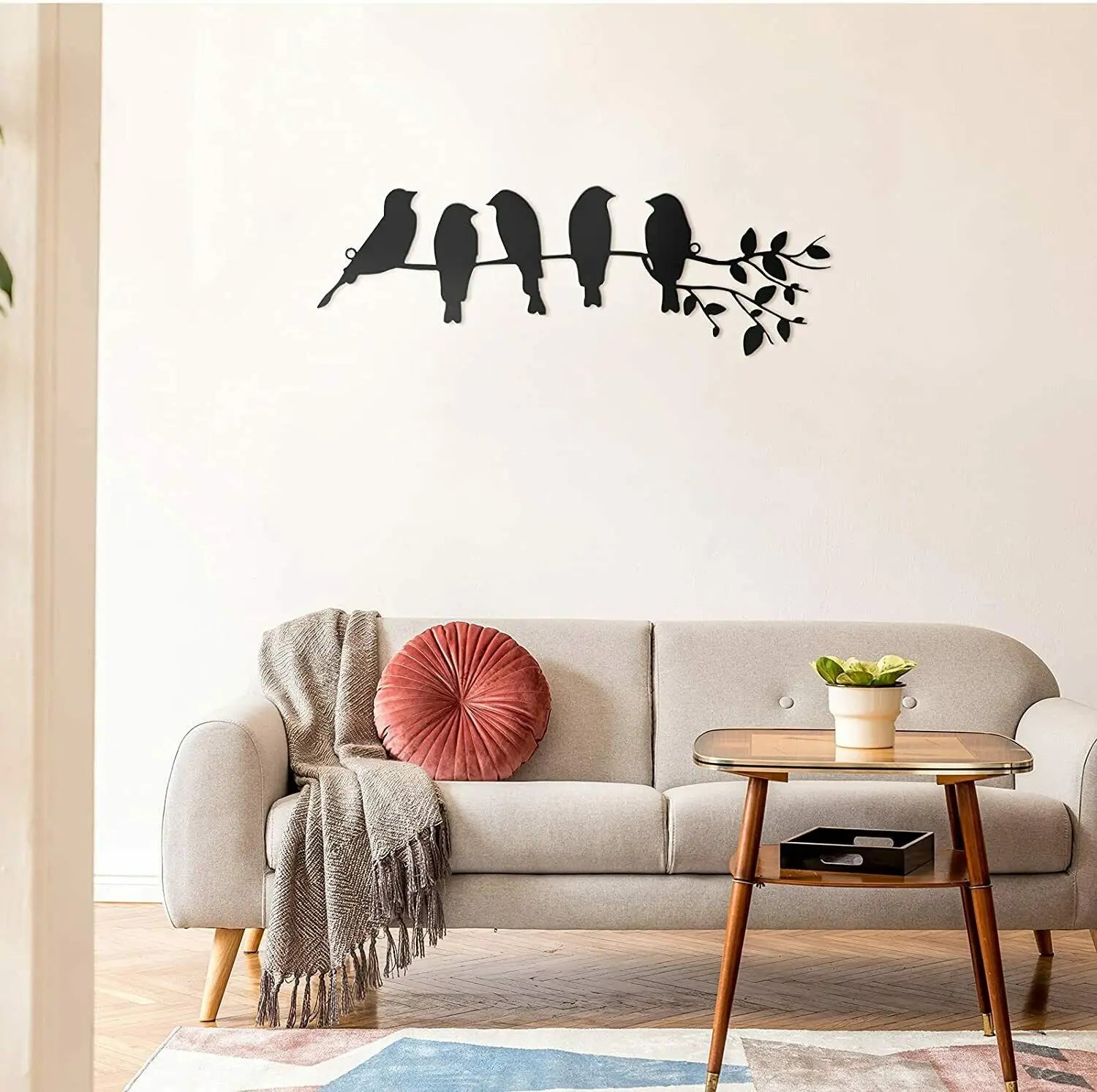 Decorazione da Parete Birdsong – Uccelli Seduti Atmosferici