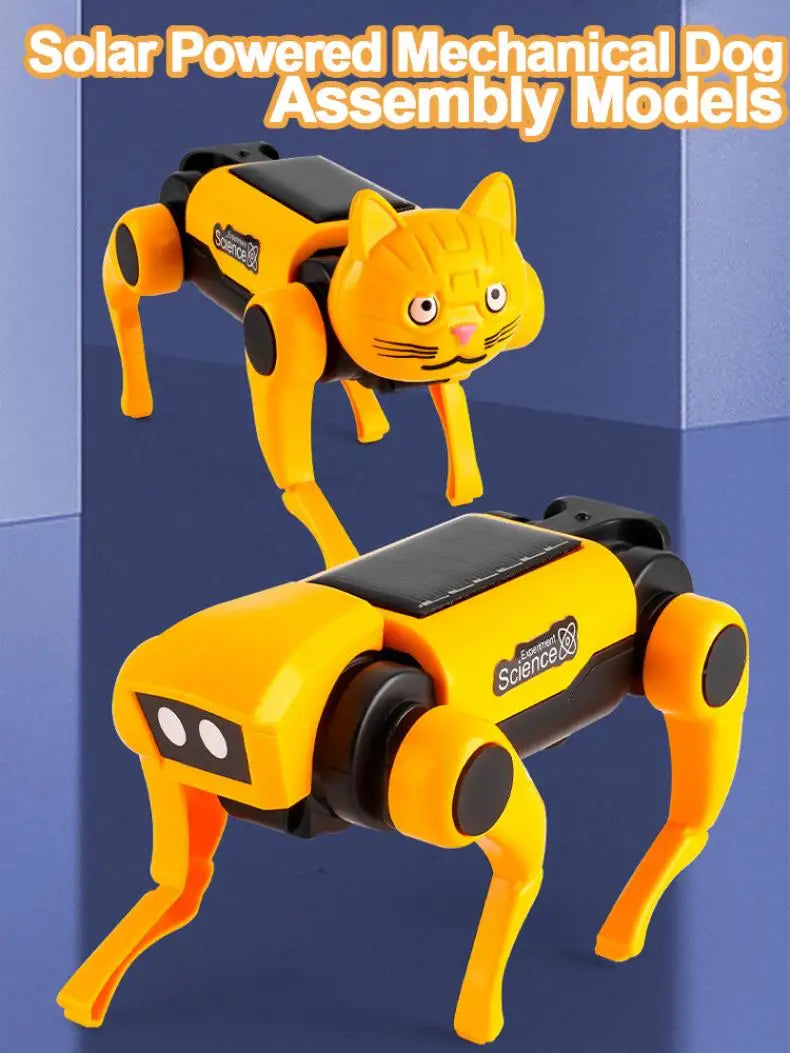 Robot Educativo a Energia Solare – Set di Costruzione 2-in-1 Cane e Gatto
