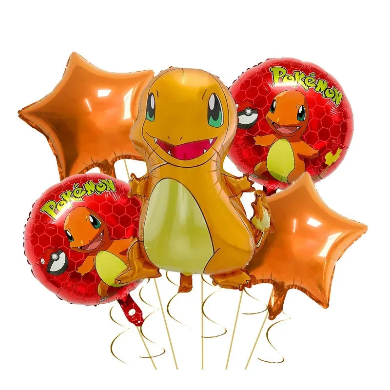 Palloncini in Alluminio di Pikachu e Charmander – Decorazioni per Feste per Fan di Pokémon
