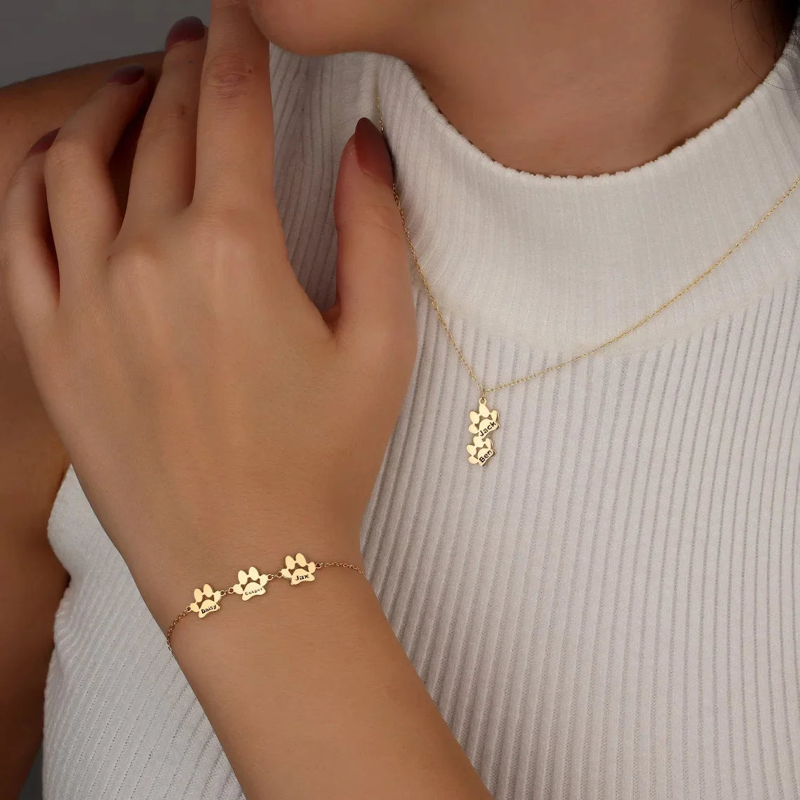 Bracciale Impronta d'Amore – Un Caloroso Ricordo del Tuo Fedele Amico