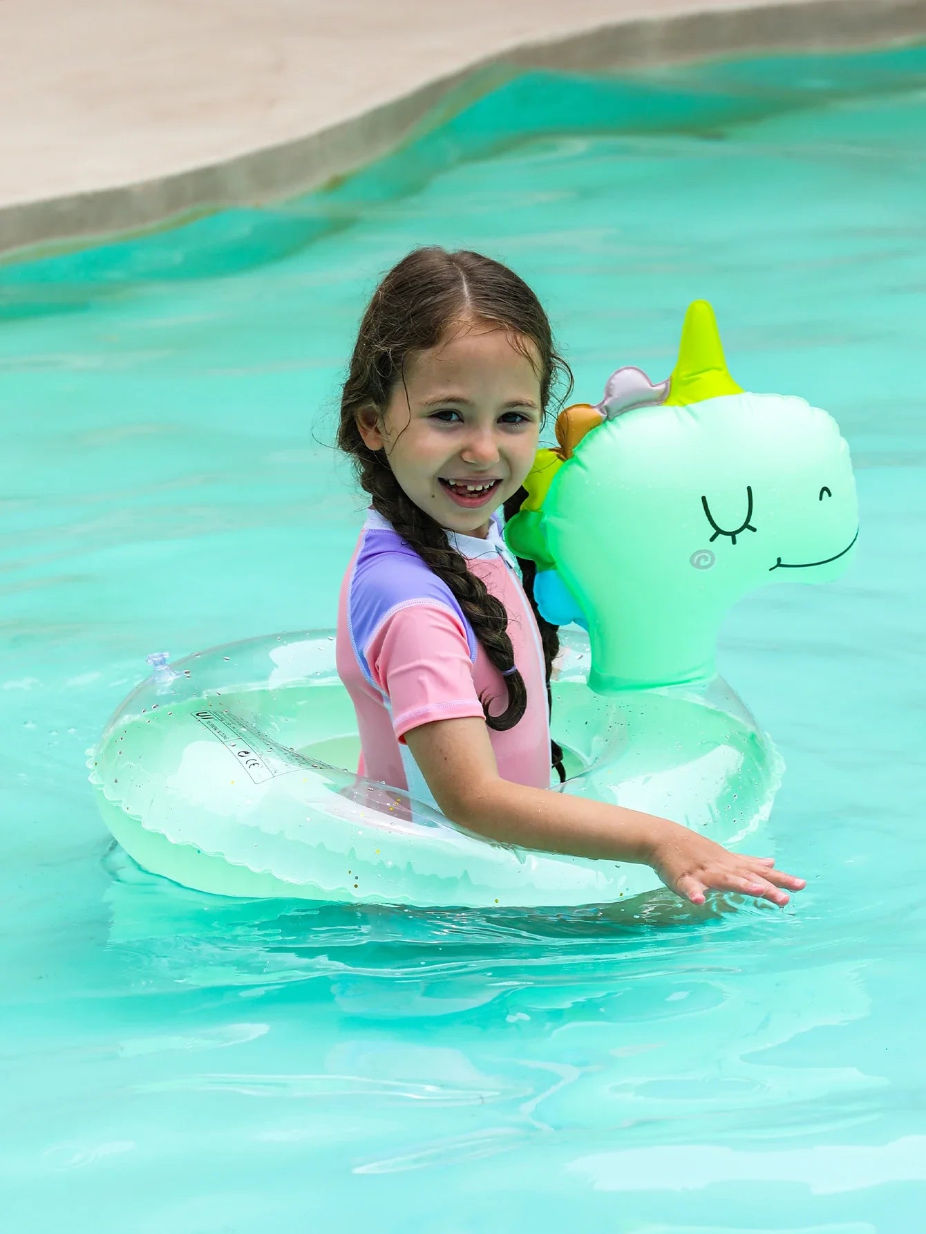 Anello Gonfiabile per Bambini a Forma di Dinosauro – Gioco Estivo e Attività in Piscina