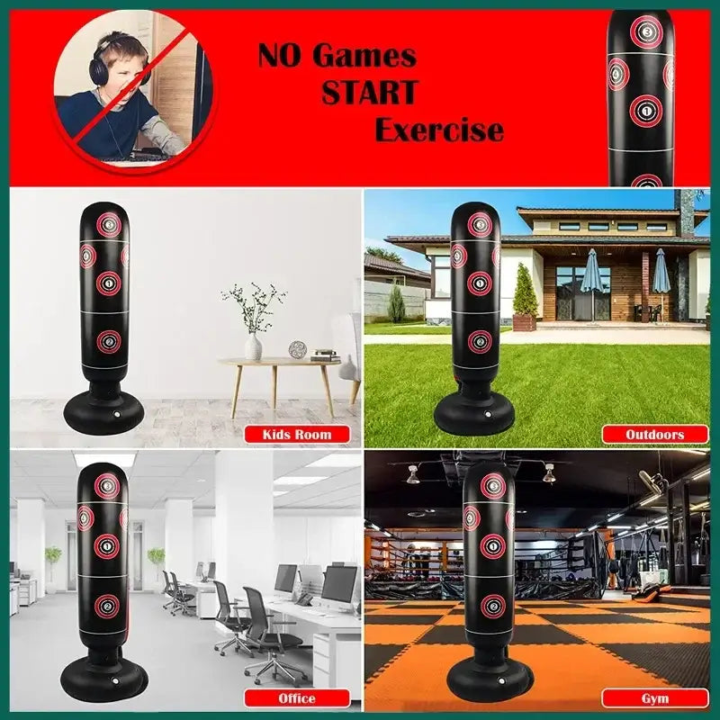 Palla da Boxe Gonfiabile – Per Allenamento e Divertimento