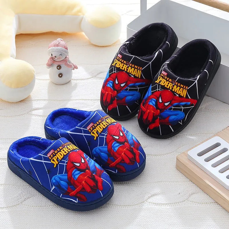 Pantofole Spider-Man per Bambini – Pantofole Morbide in Cotone per Interni in Autunno e Inverno