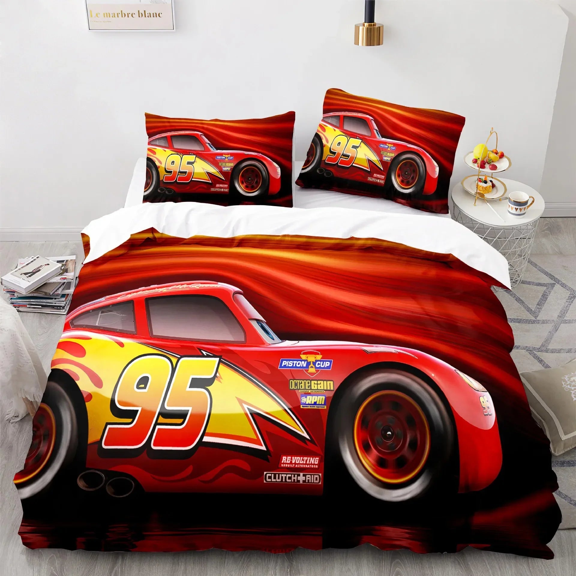 Set di Biancheria da Letto Cars Lightning McQueen – Set Divertente e Confortevole per Bambini