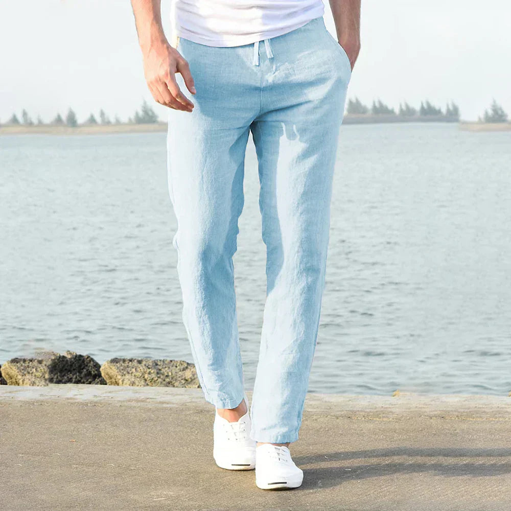Pantaloni in Lino Estivi per Uomo – Eleganti e Traspiranti