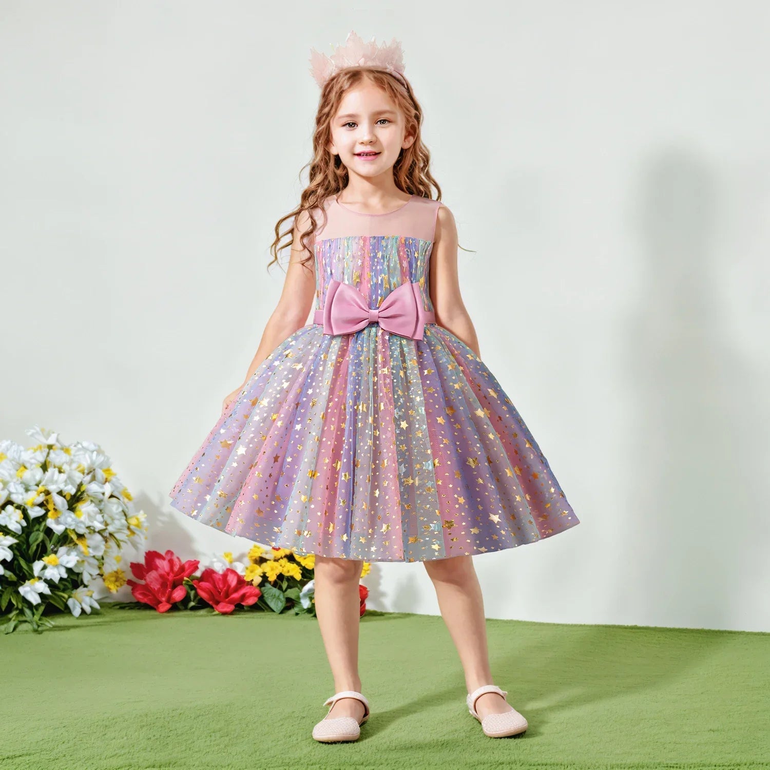 Lieveke Magische Tutu Dress - Abito Incantato Colorato per Feste