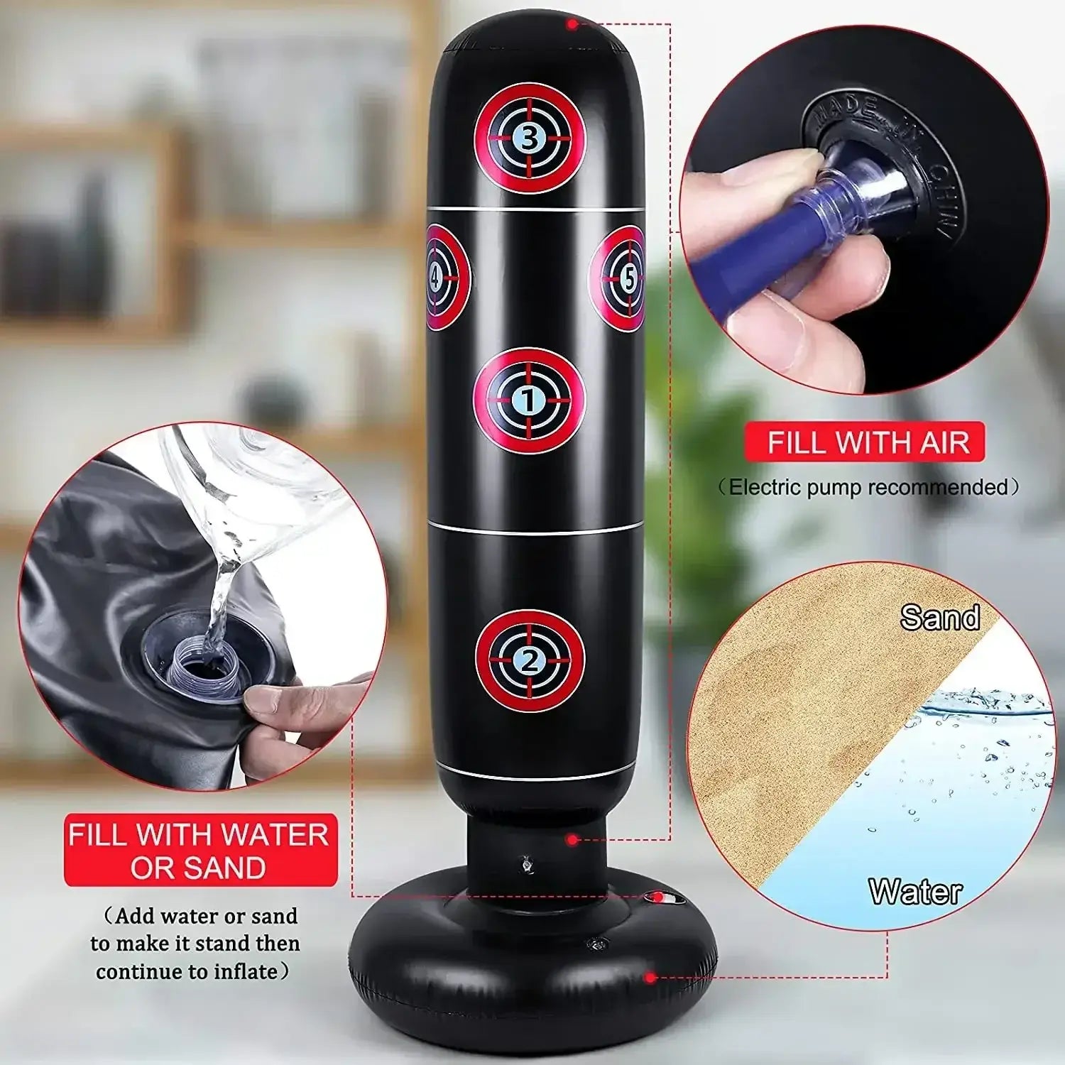 Palla da Boxe Gonfiabile – Per Allenamento e Divertimento