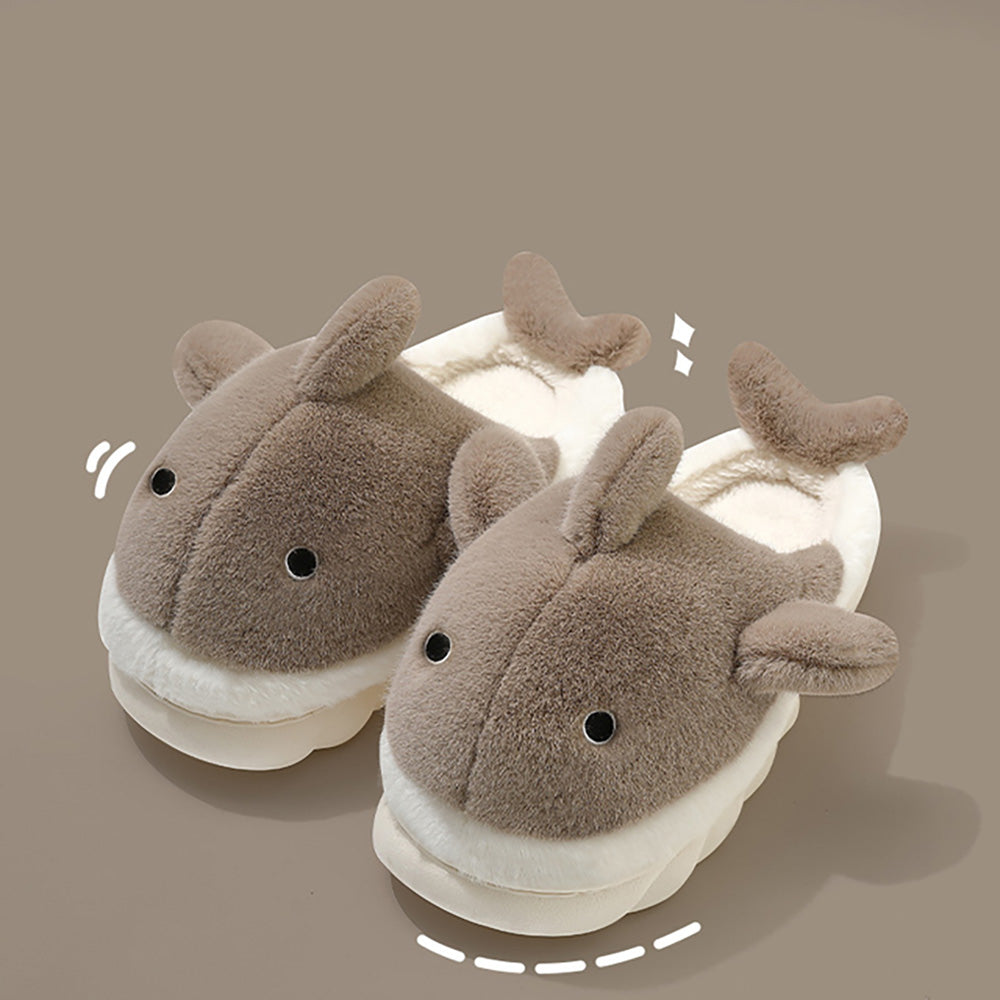 Pantofole Fluffy Balena – Comfort Morbido e Unisex