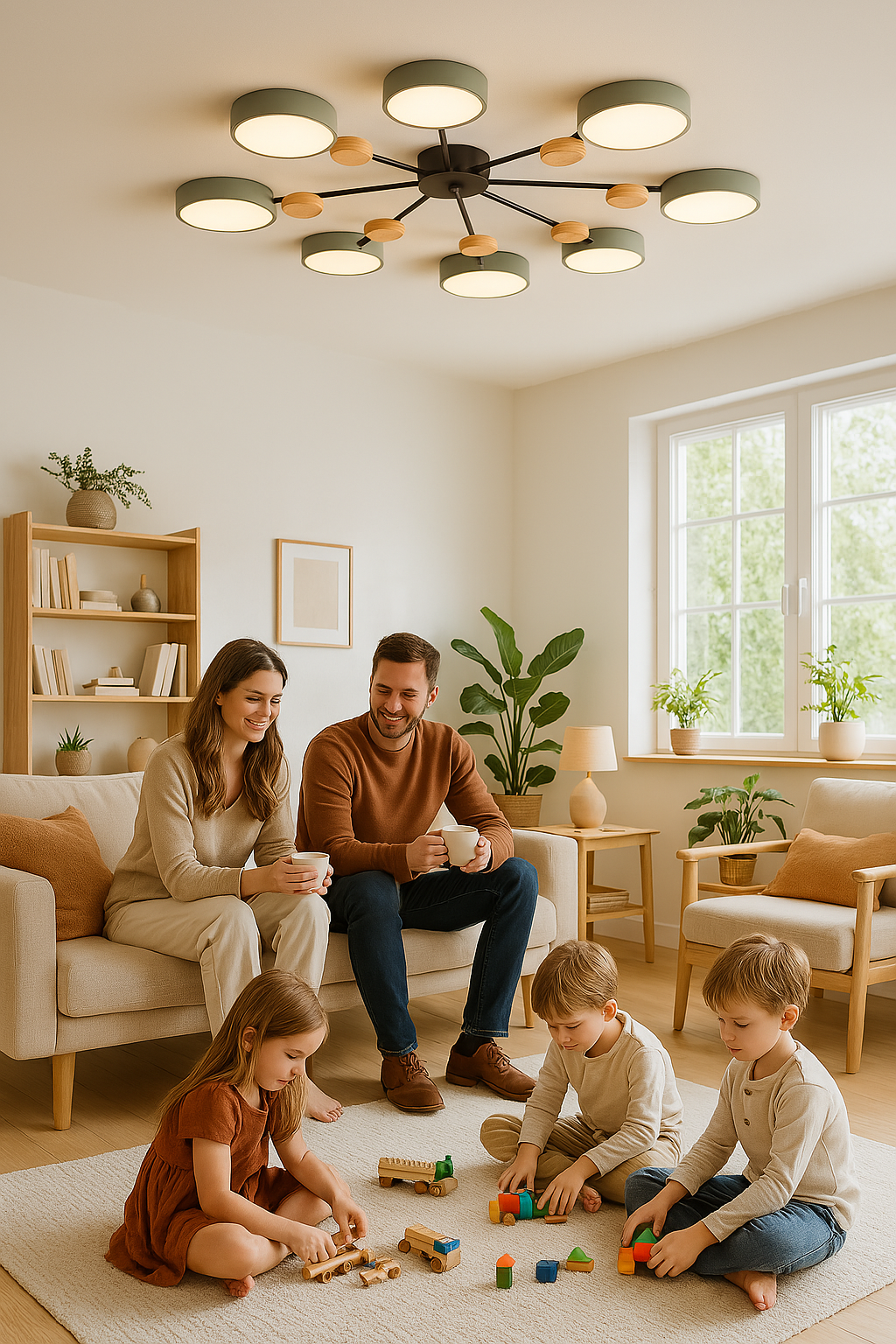 Lampada da soffitto LED Scandinava Moderna – Elegante e Sostenibile