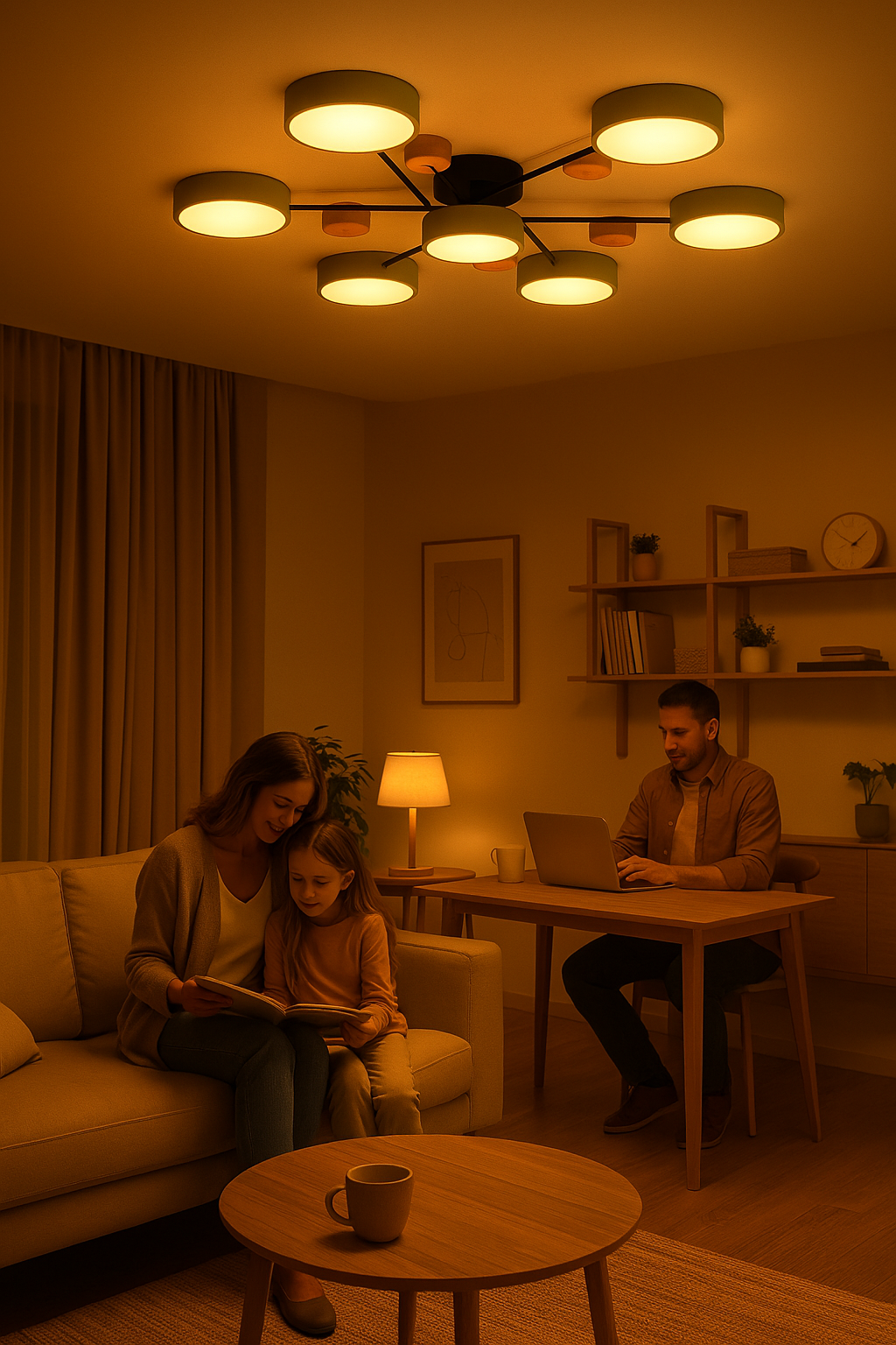 Lampada da soffitto LED Scandinava Moderna – Elegante e Sostenibile