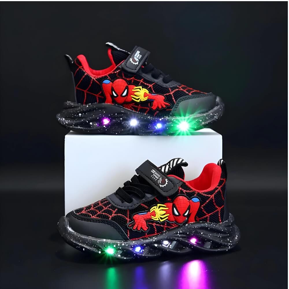 Sneaker LED Supereroe - Scarpe alla moda con luci per bambini